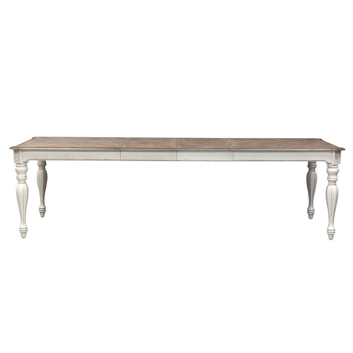 Liberty Furniture Magnolia Manor Rectangular Leg Table in Antique White - Furniture World