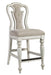 Liberty Furniture Magnolia Manor Upholstered Counter Height Chair in Antique White (Set of 2) - Furniture World