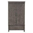 Liberty Furniture Modern Farmhouse Armoire in Dusty Charcoal - Furniture World