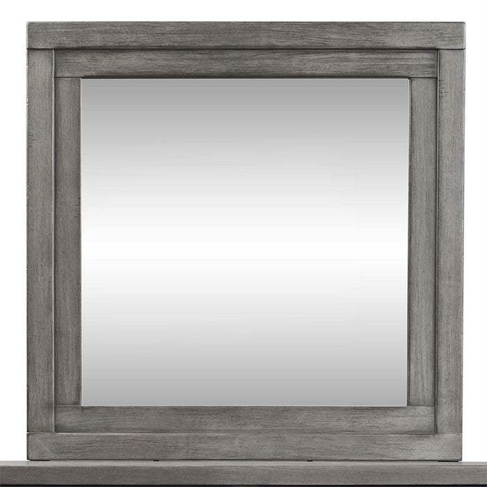 Liberty Furniture Modern Farmhouse Mirror in Dusty Charcoal - Furniture World