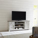 Liberty Furniture Ocean Isle 72 Inch Entertainment TV Stand in Antique White with Weathered Pine - Furniture World