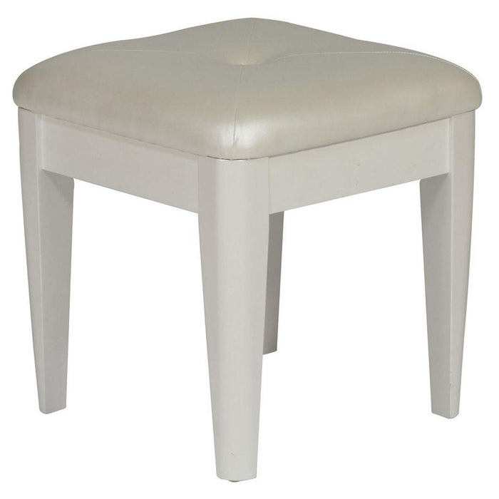 Liberty Furniture Stardust Vanity Stool in Iridescent White - Furniture World