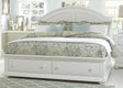 Liberty Furniture Summer House King with Storage Panel Bed in Oyster White - Furniture World