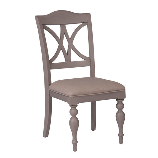 Liberty Furniture Summer House Slat Back Side Chair (RTA) in Dove Grey (Set of 2) - Furniture World