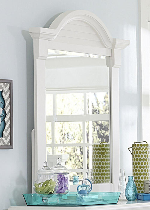 Liberty Furniture Summer House Small Mirror in Oyster White - Furniture World
