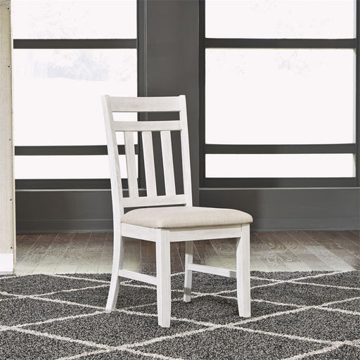 Liberty Furniture Summerville Slat Back Side Chair (RTA) in White (Set of 2) - Furniture World