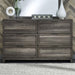 Liberty Furniture Tanners Creek 6 Drawer Dresser in Greystone - Furniture World