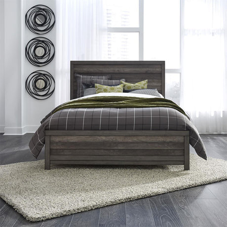Liberty Furniture Tanners Creek Full Panel Bed in Greystone - Furniture World
