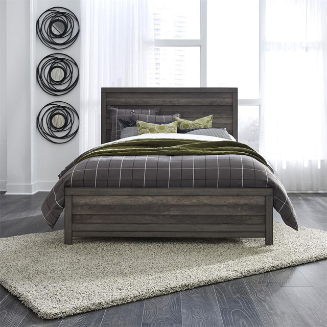 Liberty Furniture Tanners Creek Full Panel Bed in Greystone - Furniture World