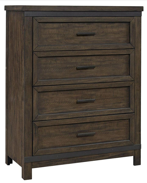 Liberty Furniture Thornwood Hills 4 Drawer Chest in Rock Beaten Gray - Furniture World