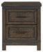 Liberty Furniture Thornwood Hills 2 Drawer Nightstand in Rock Beaten Gray - Furniture World