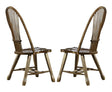 Liberty Furniture Treasures Sheaf Back Side Chair in Rustic Oak Finish (Set of 2) - Furniture World
