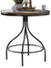 Liberty Furniture Vintage Dining Series Pub Table in Weathered Gray with Black Metal - Furniture World