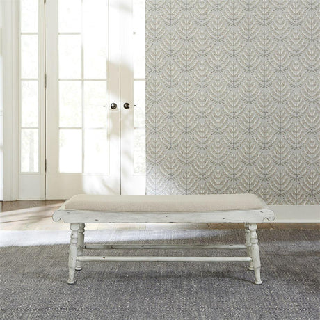 Liberty Furniture Whitney Bench in Weathered Gray - Furniture World