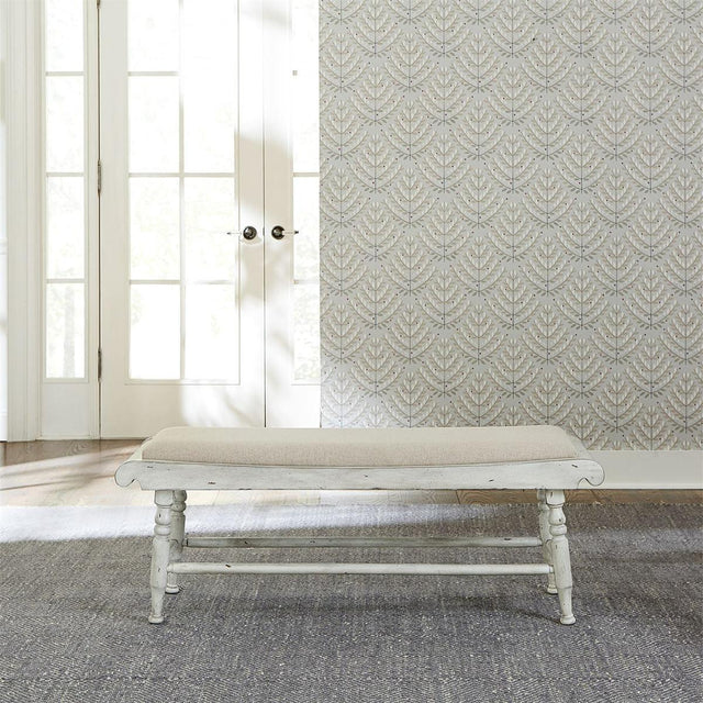 Liberty Furniture Whitney Bench in Weathered Gray - Furniture World
