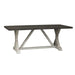 Liberty Furniture Willowrun Trestle Dining Table in Rustic White - Furniture World