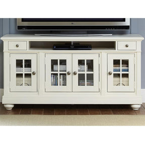 Liberty Harbor View 62" Entertainment TV Stand in Linen - Furniture World