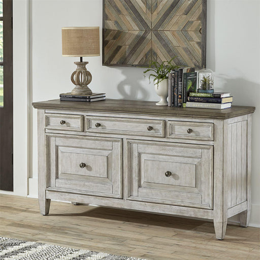 Liberty Heartland Credenza in Antique White - Furniture World