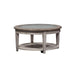 Liberty Heartland Round Ceiling Tile Cocktail Table in Antique White - Furniture World