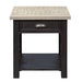 Liberty Heatherbrook Drawer End Table in Charcoal and Ash - Furniture World