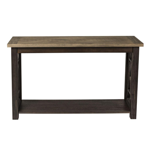 Liberty Heatherbrook Sofa Table in Charcoal and Ash - Furniture World