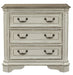 Liberty Magnolia Manor 3 Drawer Bedside Chest in Antique White SHIP TIME IS 4 WEEKS - Furniture World