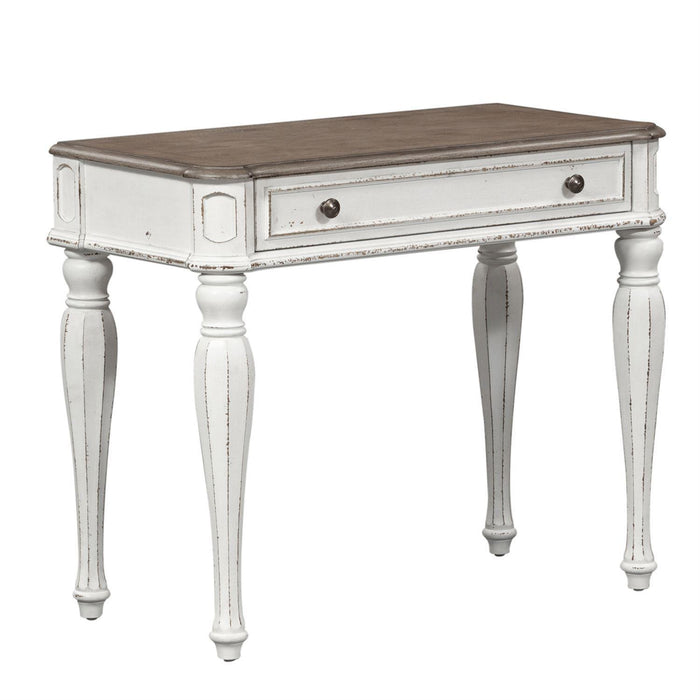 Liberty Magnolia Manor Accent Vanity Desk in Antique White - Furniture World