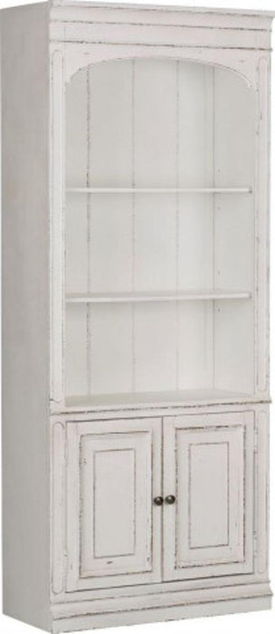 Liberty Magnolia Manor Bunching Bookcase in Antique White - Furniture World