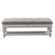 Liberty Magnolia Manor Bed Bench in Antique White - Furniture World