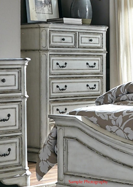 Liberty Magnolia Manor Five Drawer Chest in Antique White - Furniture World
