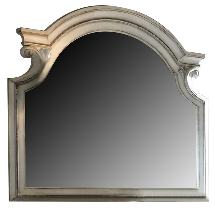 Liberty Magnolia Manor Mirror in Antique White - Furniture World