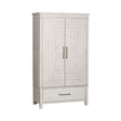 Liberty Modern Farmhouse Armoire in White - Furniture World