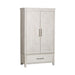 Liberty Modern Farmhouse Armoire in White - Furniture World