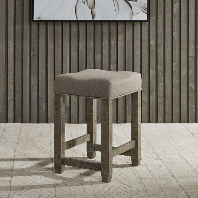 Liberty Parkland Falls Console Stool in Weathered Taupe - Furniture World