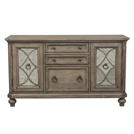 Liberty Simply Elegant Credenza in Heathered Taupe - Furniture World