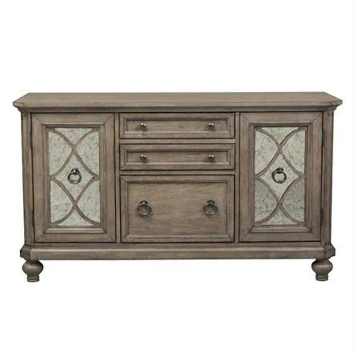 Liberty Simply Elegant Credenza in Heathered Taupe - Furniture World