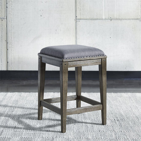 Liberty Sonoma Road Console Stool in Weathered Beaten Bark - Furniture World