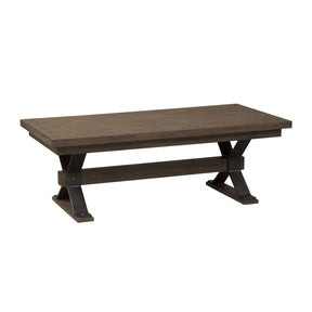 Liberty Sonoma Road Rectangular Cocktail Table in Weathered Beaten Bark - Furniture World