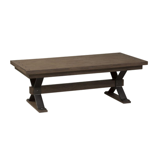 Liberty Sonoma Road Rectangular Cocktail Table in Weathered Beaten Bark - Furniture World