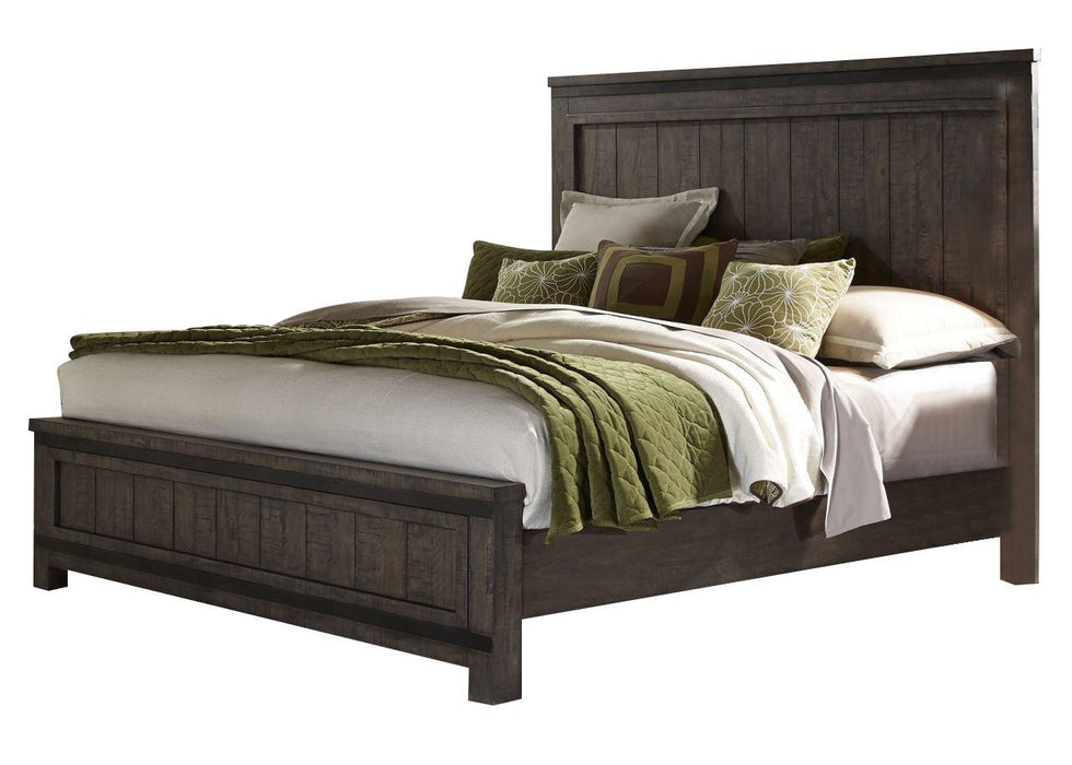 Liberty Thornwood Hills King Panel Bed in Rock Beaten Gray 759-BR-KPB - Furniture World