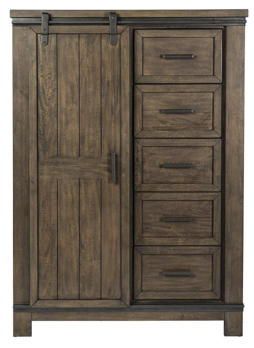 Liberty Thornwood Hills Sliding Door Chest in Rock Beaten Gray - Furniture World
