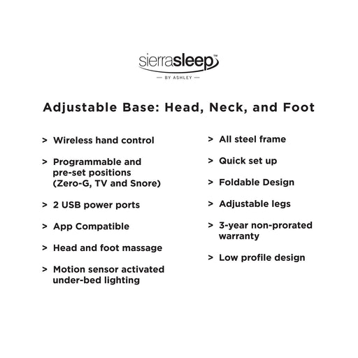 Head-Foot Model Best Adjustable Base - Furniture World