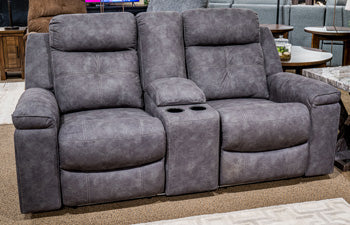 Brysonview Reclining Loveseat with Console - Furniture World