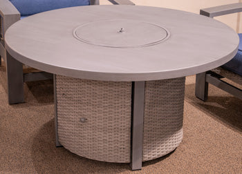 Half Moon Beach Outdoor Fire Pit Table - Furniture World