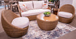 Double Point Outdoor Loveseat/2 Swivel Chairs (Set of 3) - Furniture World
