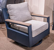 East Beach Outdoor Swivel Glider Chair with Cushion - Furniture World