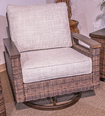 Monterey Point Outdoor Swivel Lounge Chair (Set of 2) - Furniture World