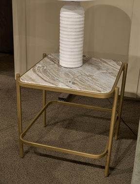 Manor Stone End Table - Furniture World