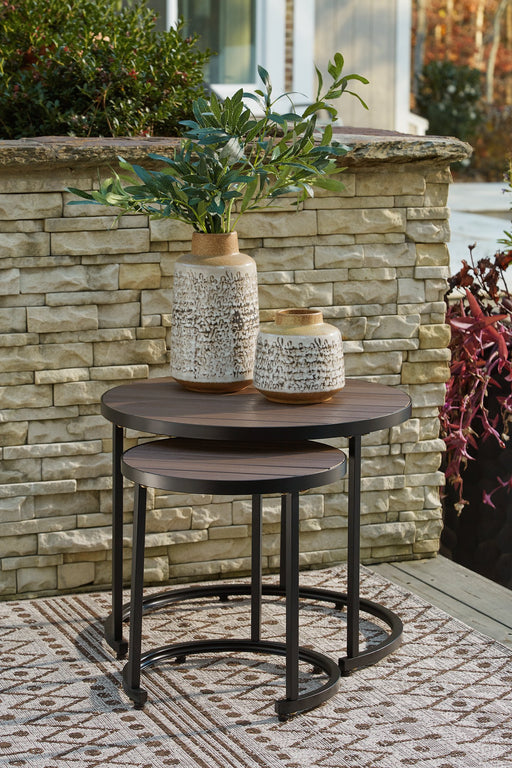 Ayla Outdoor Nesting End Tables (Set of 2) - Furniture World