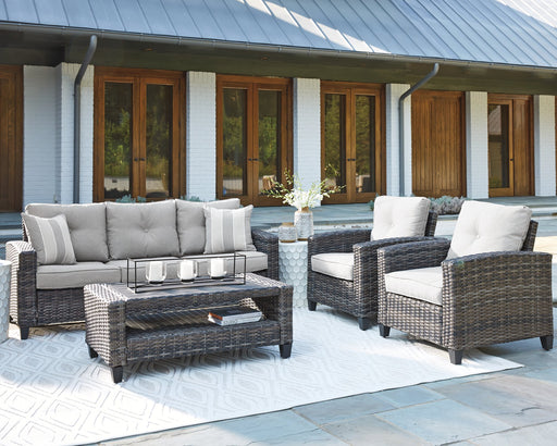 Cloverbrooke 4-Piece Outdoor Conversation Set - Furniture World